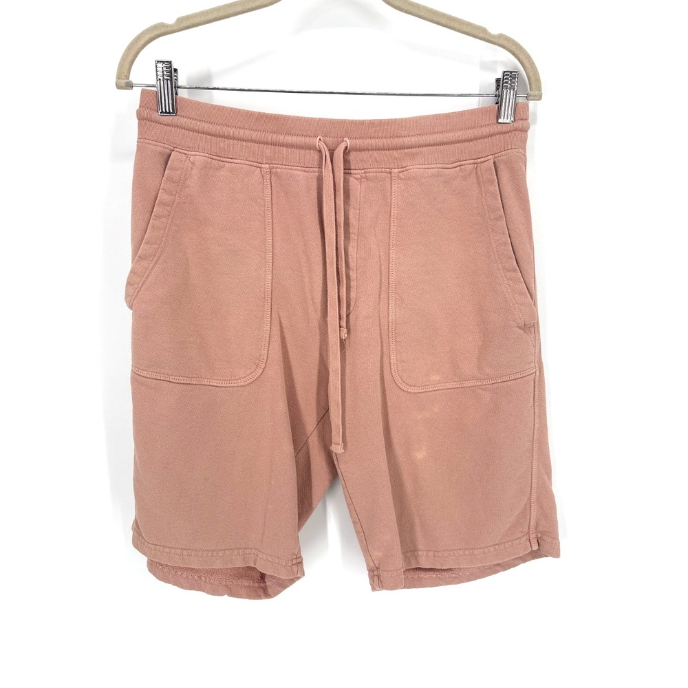 Vince Men's Drawstring Fleece Shorts Mens Small Pink